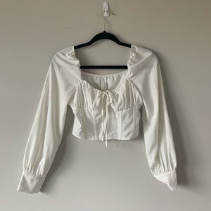 Cottage core balloon sleeve top!